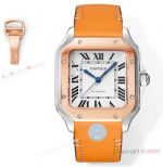 Swiss Copy Cartier Santos de Cartier THB 35.1mm Lady 2-Tone Rose Gold Case